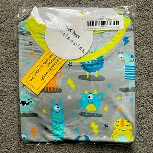 Little Sleepies Limited Edition Monster Mayhem 2 Piece PJ Set Size 9/10
